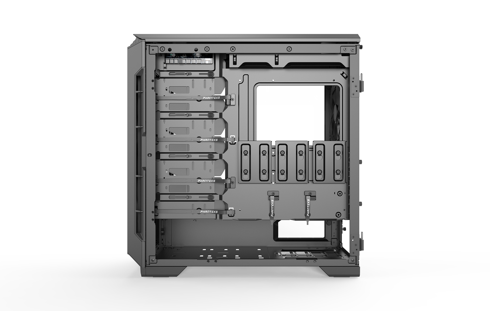 Phanteks (PH-EC600PSTG_BK01) Eclipse P600S Hybrid Silent and Performance  ATX Chassis – Tempered Glass, Fabric Filter, Dual System Support, Massive